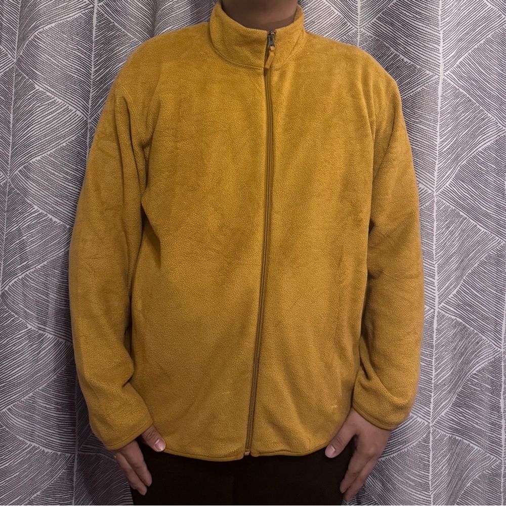Men's Mustard Fleece Sweater